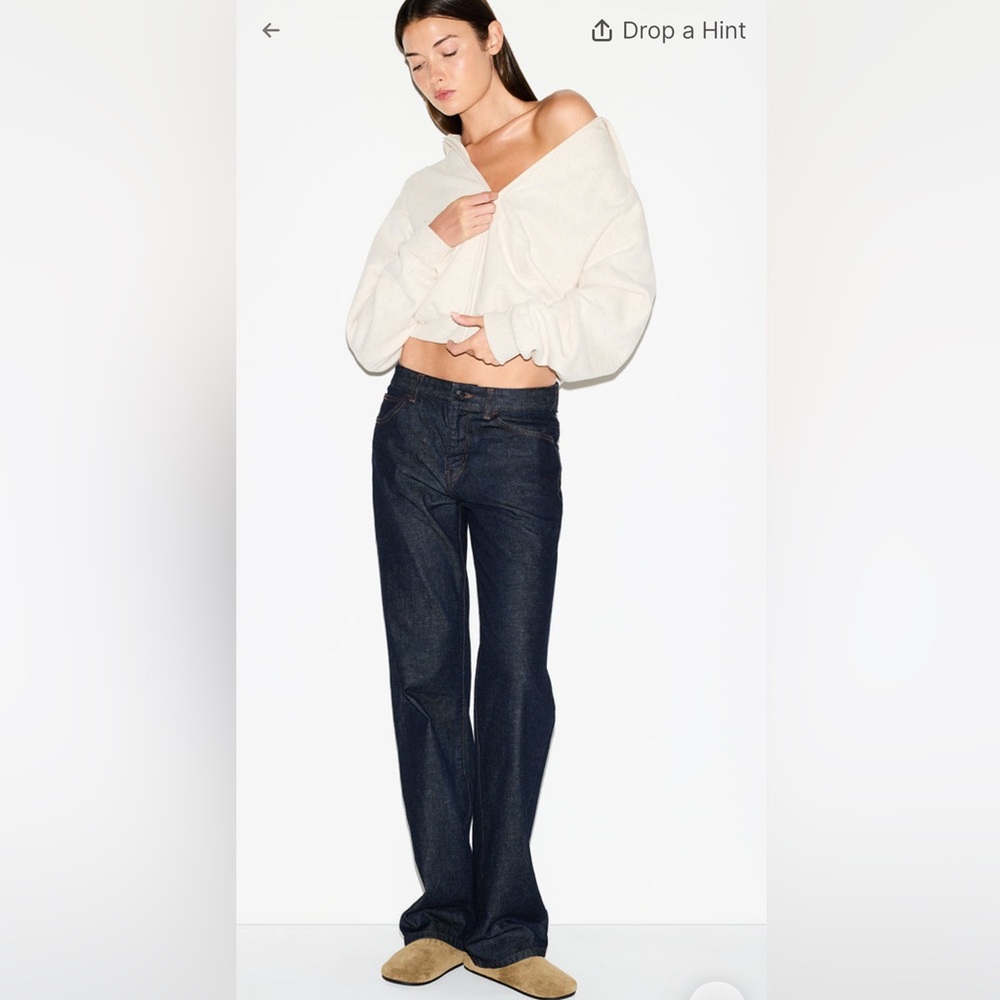 SKIMS NWT Classic Cotton Fleece Zip Up Hoodie - Oatmeal